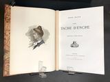 an open book with a picture of a woman on it
