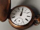 a close up of a pocket watch with roman numerals on it