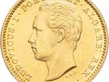an image of a close up of a gold coin with a woman ' s face