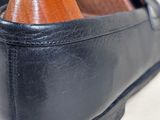 a close up of a pair of shoes on a table
