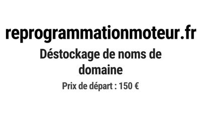 Nom de domaine reprogrammationmoteur.