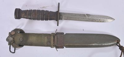 two knives that are laying next to each other on a table