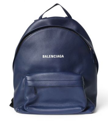 balenciaaca backpack in blue leather