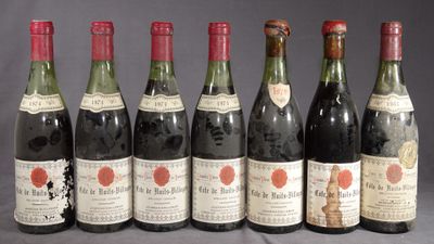 six bouteilles de vin sont alignées sur une table