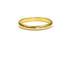 an image of a gold wedding ring on a white background
