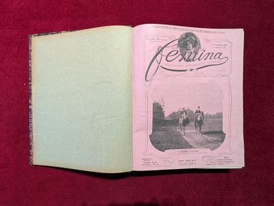 un livre avec l'image d'un homme à cheval