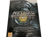 une boîte de la trilogie Metroid sur fond blanc