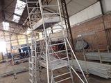 a picture of a metal ladder in a building