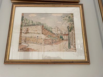 a picture of a painting hanging on the wall