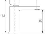 a drawing of a wall mounted shower head with a handle