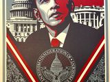 poster of president obama in front of the u s capitol building