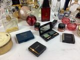 many different types of perfumes on the table