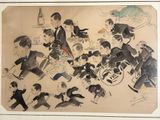 painting of a group of men and women in formal attire