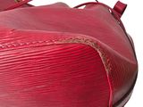 louis vuitton red epi leather handbag with shoulder strap