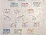 a picture of a picture of a wall with stamps on it