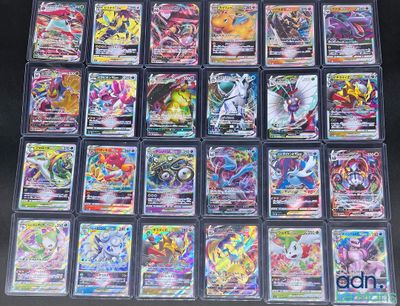 pokemon trading card set with all of the cards in the box
