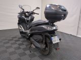 a motorcycle that is parked in a room