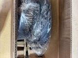 a cardboard box with a bunch of items inside of it