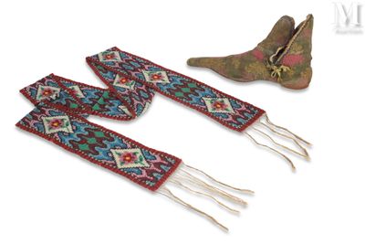 Lot médiéval POULAINE MÉDIÉVALE, BANDEAU BRODÉ