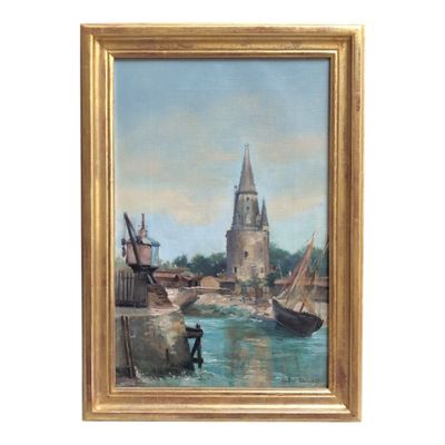 ECOLE FRANCAISE du XXème La Rochelle, la tour de la Lanterne…