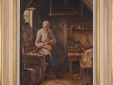 une image représentant un tableau d'un homme travaillant dans un atelier