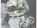 l'image d'un tableau représentant un homme et une femme assis sur un canapé