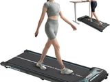two images of a woman walking on a tread machine