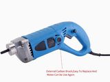 an image of a blue electric tool with instructions to use it