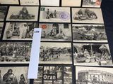 a bunch of black and white pictures of people and animals