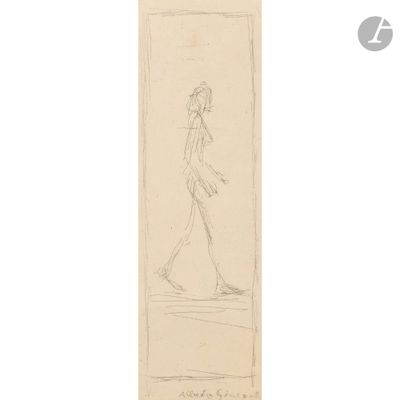 a drawing of a woman walking down a street with her hand in her pocket