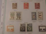 a lot of different stamps on a sheet of paper