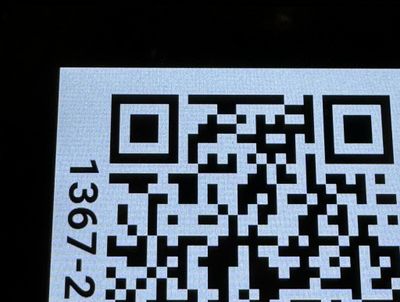 un code QR sur l'écran d'un téléphone portable