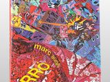 a close up of a book with a bunch of comics on it
