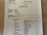 a close up of a piece of paper on a table