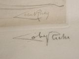 a drawing of a knife on a piece of paper