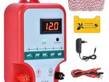 un gros plan sur un appareil électronique rouge avec des fils à n'en plus finir
