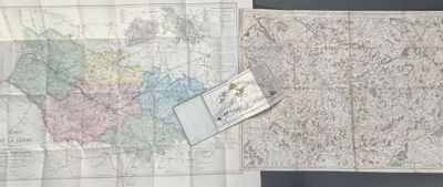 two maps of the united states on display on a wall