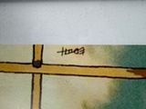 a drawing of a cross on a piece of paper