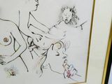 une image représentant un dessin d'une femme tenant un enfant dans ses bras