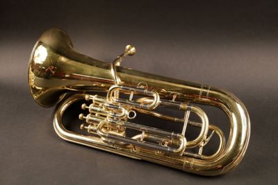 Euphonium YAMAHA YEP 321, en laiton doré, à quatre piston