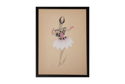 une image représentant un tableau d'une ballerine en tutu