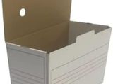 a cardboard box with a drawer inside of it