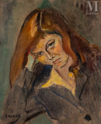 an image of a painting of a woman with a cell phone in her hand