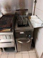 FRITEUSE à gaz en inox à deux paniers, TECNOINOX, FURNOTEL.