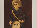 portrait of a boy with a drum