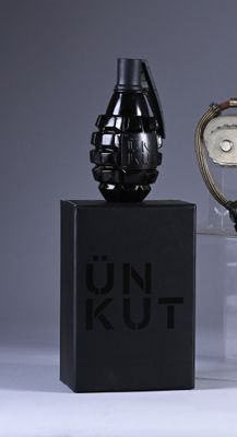 two different items that are on display on a table