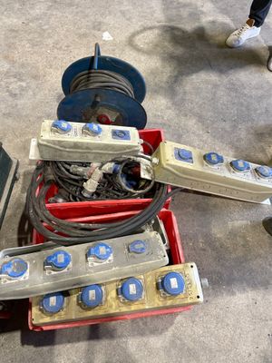 Lot électrique de chantier avec câblerie