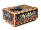 an image of a decorative box with a lid on a white background
