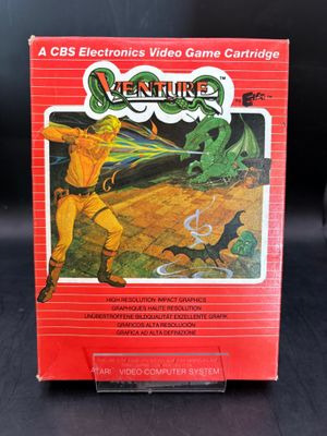 une boîte de jeu vidéo sur laquelle figure l'image d'un homme et d'un dragon