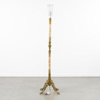 Lampadaire décoratif, en onyx et laiton. (photo 3)